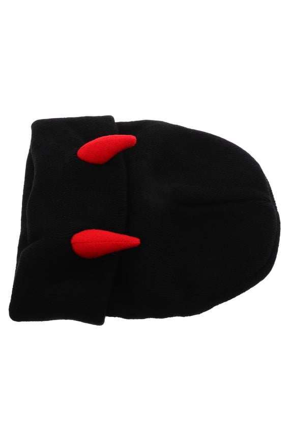 Multi Functional Decorative Rabbit Ears Devil's Horn Knitted Hat