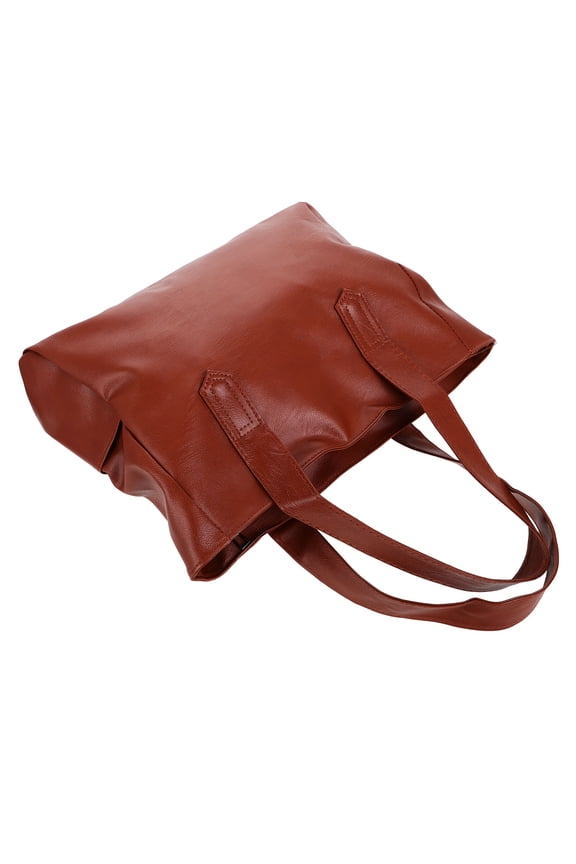 WORGEOUS  Multifunctional Bag Women Tote with Zipper Woman Light Brown