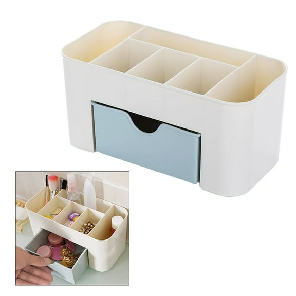 GOOHOCHY Desk Organizer Nordic Blue Women Home Use 1 Piece 8.7x4.1x3.9in