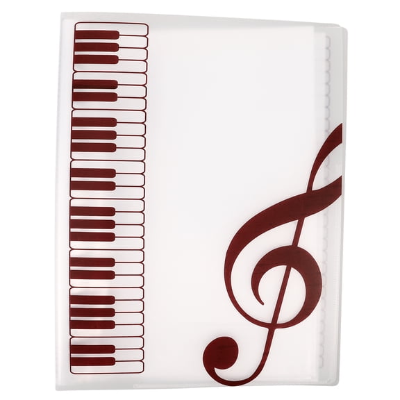 WORGEOUS Portable A4 Sheet Music Folder Organizer, File Storage Binder for Musicians, Office, and Home Use