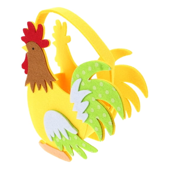 GETAJGHSD Portable Storage Rooster Shape Storage Basket Multi Non-Woven Fabrics 1Pcs
