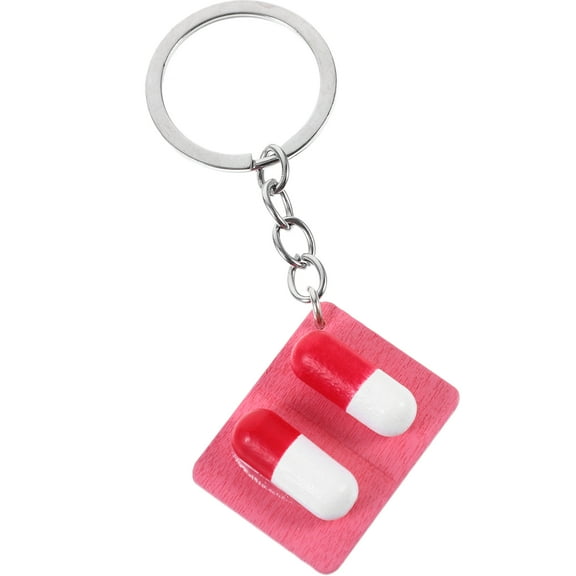 WORGEOUS Nurse Keychain Simulation Pill Keychain Artificial Pill Keychain Pendant Goodie Bag Filler