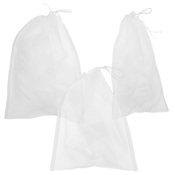 BESTYASH drainer for food Nut Milk Bag Nylon Soy Milk Filter Kitchen Tool Home Users 3pcs