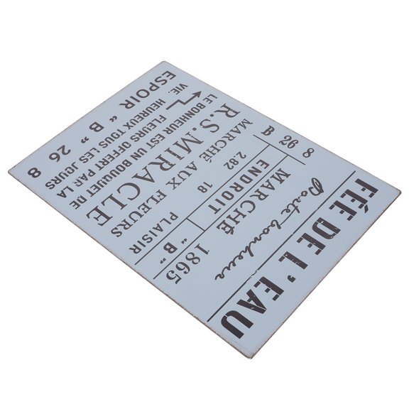 GOOHOCHY Garden Suspending Sign Multi Iron 1Pcs 11.59X8.45X0.20In