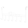 thumbnail image 1 of WORGEOUS Over Door Hook Rack Over The Door Hanger Metal Door Hanging 7-Hook for Keys Coat Robe Raincoat, 1 of 8