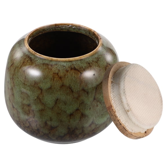 WORGEOUS Paint Storage Containers Lid Ceramic Tea Dry Food Jar