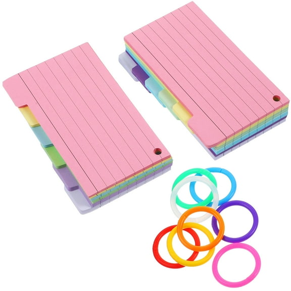 GOOHOCHY Student Note Pads with Spiral Rings for Noting Multi Color Portable and Easy to Carry Paper 3.5 x 2.5 inches