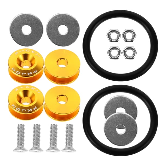 GOOHOCHY 1 Set Quick Release Bumper Fasteners Kit Reinforced Washers for Front Rear Bumpers