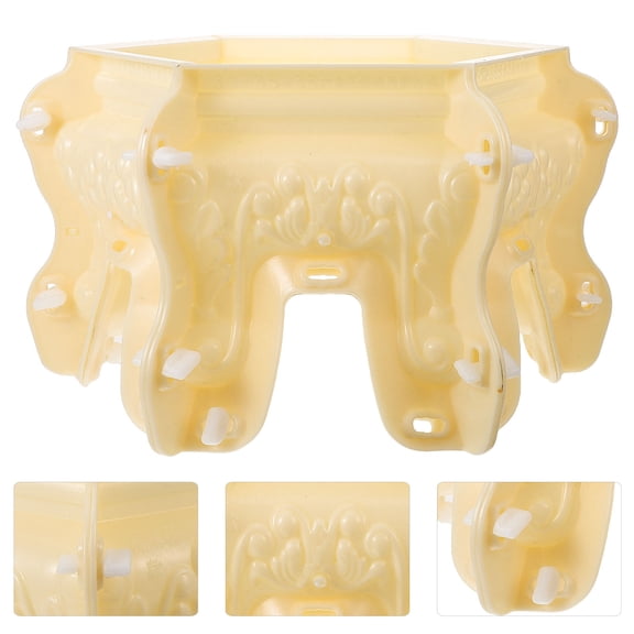 BESTYASH Flower Pot Base DIY Mold Flower Pot Concrete Casting Mould 1Pack