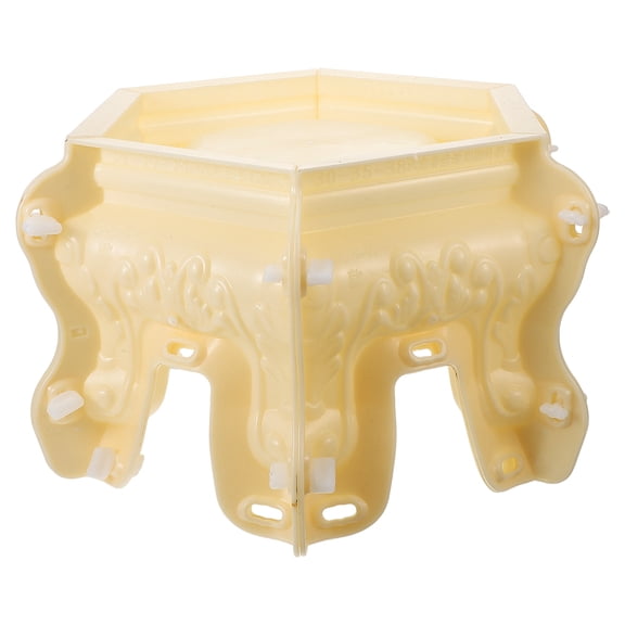 ADDHAT Succulent Pot Mold Hexagonal Beige For Diy Enthusiasts 1Pack 12.6X12.6X7.9In