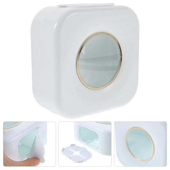 CIMAXIC Hotel Wall Mount Storage Case White Plastic 1Pack