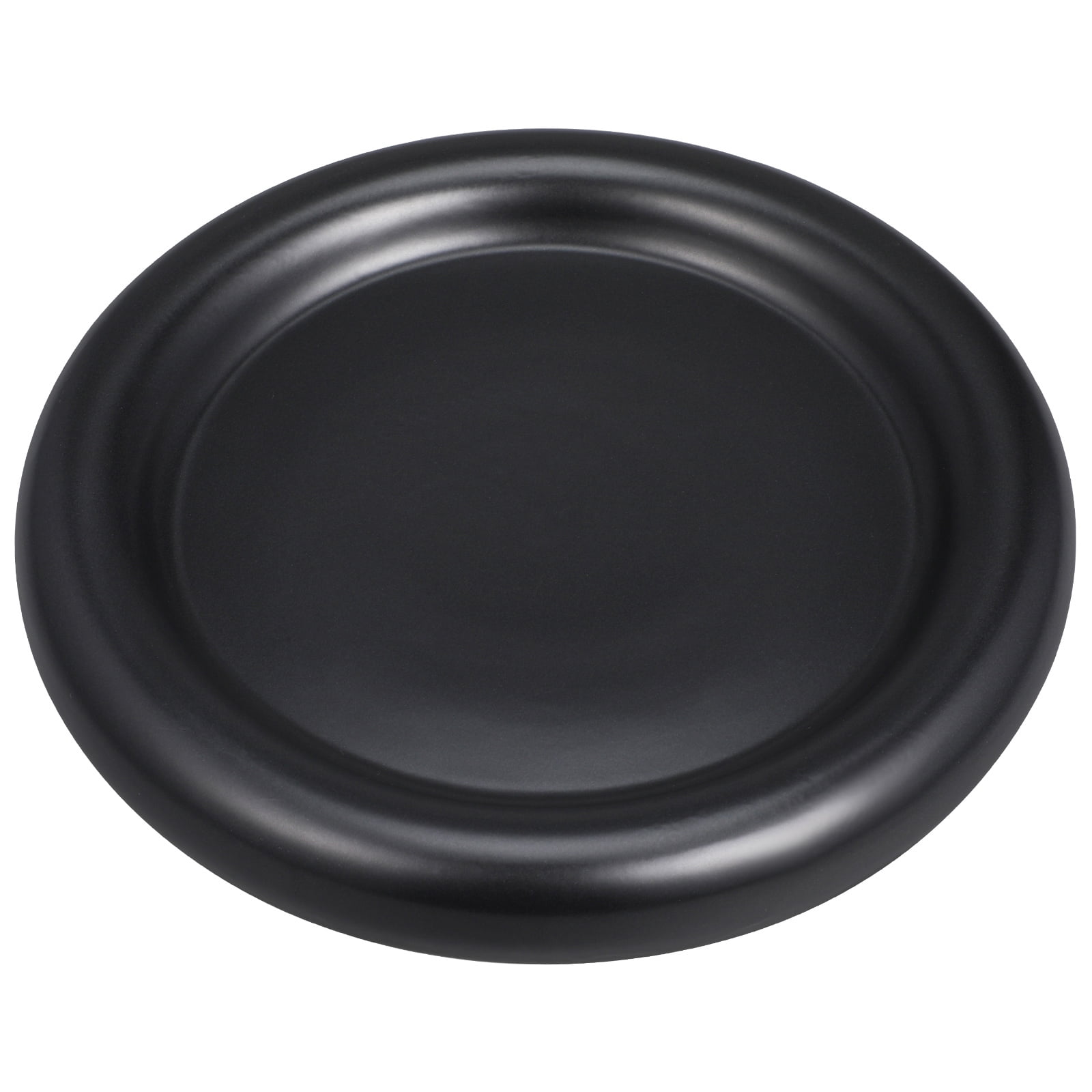 WORGEOUS  Plate for Fruit Thanksgiving Dinner Plates Ceramic Tableware Dining Black