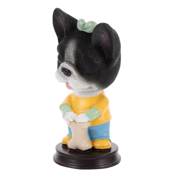 WORGEOUS Poodle Dog Bobblehead Figurine Desktop Decoration Cute Puppy Model Collectible