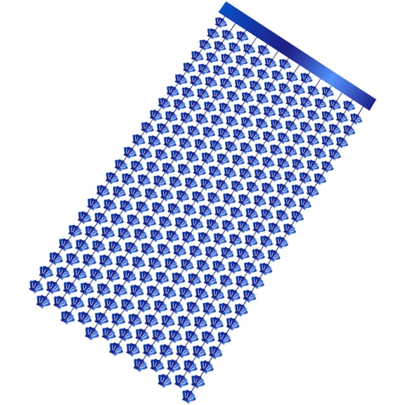 GETAJGHSD Ocean Themed Birthday Decorations Shell Shape Curtain Blue Plastic 1Pcs