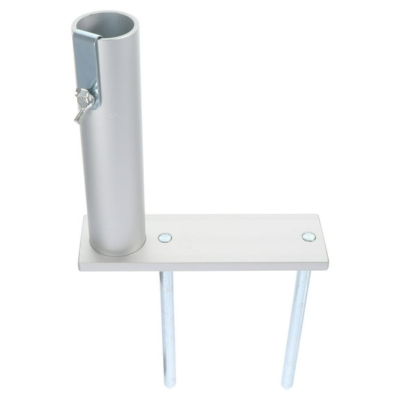 WORGEOUS Portable Sun Umbrella Fixture Parasol Anchor 32X16.5X5CM Silver