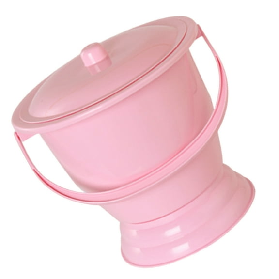 WORGEOUS Portable Urinal Bottle with Handle Plastic Chamber Pot for Kids Toddler Urinal Baby Toilet Emergency Toilet for Travel Car Camping