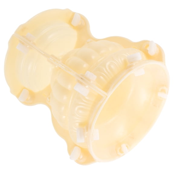 WORGEOUS Pot Mold Plastic White Round for Craft Activities 1Pack