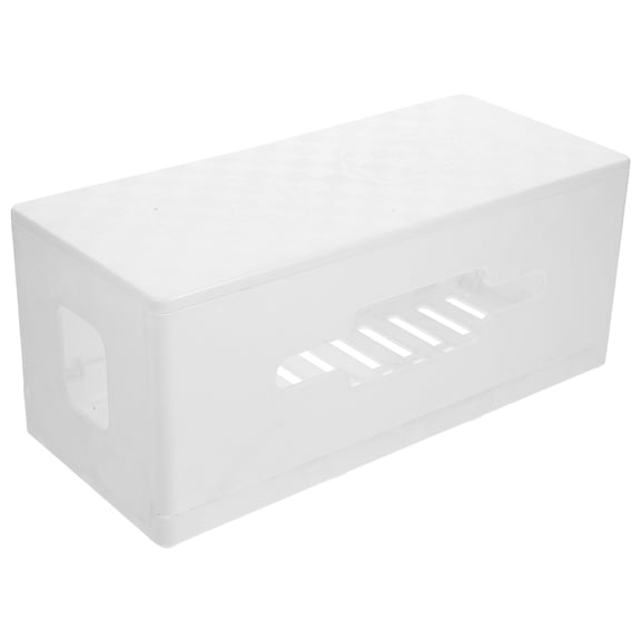 WORGEOUS Power Junction Box Electrical Cord Organizer Wire The White