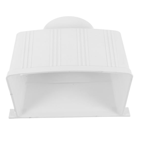 WORGEOUS PVC Rectangular Rain Gutter Downspout for Efficient Rainwater Collection, Ideal for Villas, Greenhouses, and Water Diversion Systems