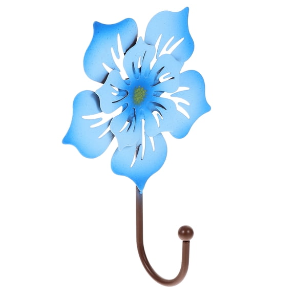 Mobutofu Wall Coat Hooks Hand Wall Hook Iron Blue 1Pack For Bathroom Organization