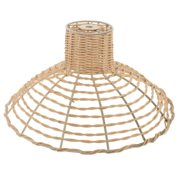 Worgeous Rattan Lampshade Retro Japanese Cookie Wontons Pendant Necklace