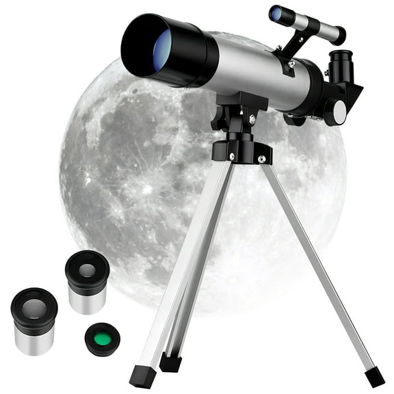 WORGEOUS Refractor Telescope with Adjustable Tripod for Astronomy, Star Gazing, Planet Exploration, Space Observation, and Outdoor Use