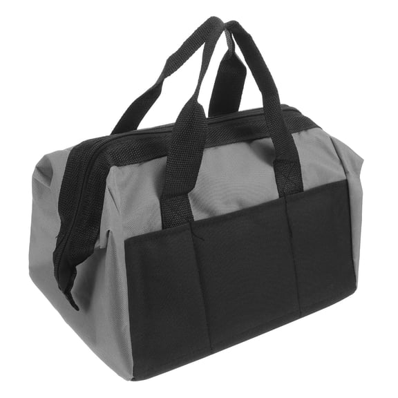 BESTYASH Large Capacity Gray Tool Tote Bag for Mechanics and Electrical Repair Tasks