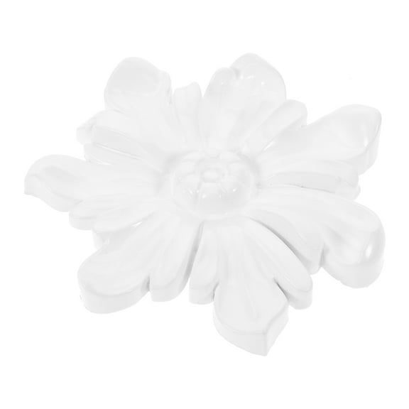 GETAJGHSD French Style Resin Flower Onlay Applique with Pre Painted Finish for Living Room Wall Decoration