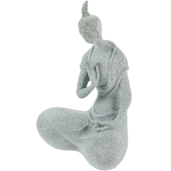 GETAJGHSD Sandstone Figurine Desktop Statue Zen Style Decoration for Study and Office