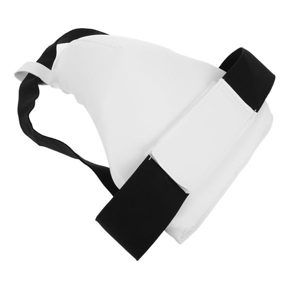 FUTUREORYY Durable White Groin Protector with Adjustable Elasticity for Boxing and Fighting