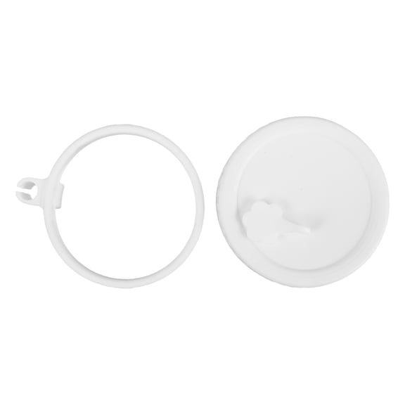 WORGEOUS  Reusable Jar Lids Sourdough Covers Water Bottle Mason Salad White