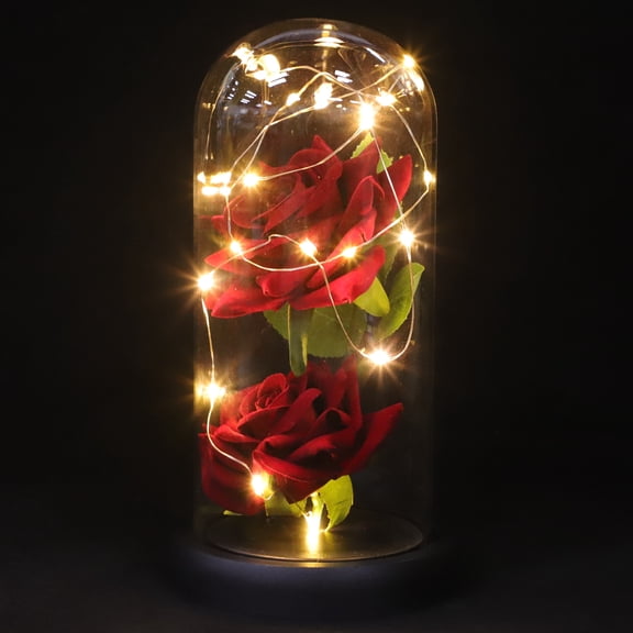 WORGEOUS Rose Vase Preserved Flower Romantic Gift Creative