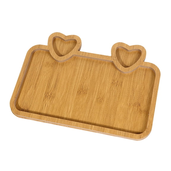 GETAJGHSD Fruit Serving Dish Khaki Rubber Wood 1Pcs For Homeowners