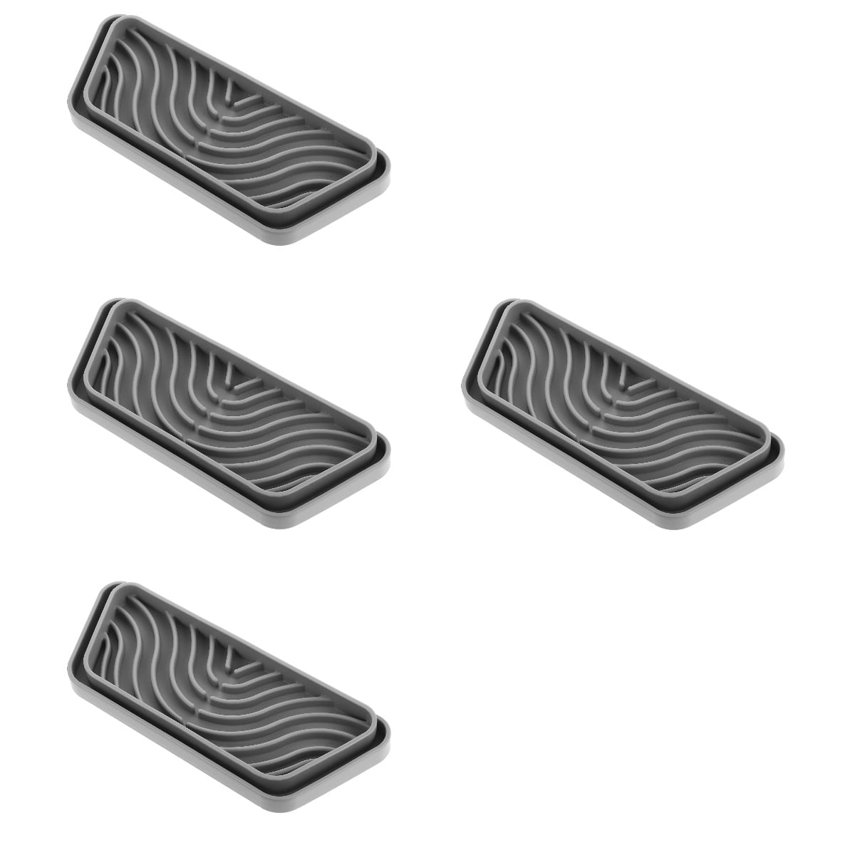 WORGEOUS 4-Pack Refrigerator Drip , Leak-Proof Dispenser Catch Trays, Leak Catcher Accessories