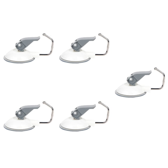 WORGEOUS 5-Pack Heavy Duty Cup Hooks for Shower, Bathroom, Kitchen, Cabinet - Strong Hold, Easy to Install Wall Hooks