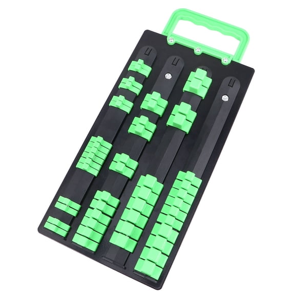 GOOHOCHY Wrench Organizers Durable Use Green ABS 48-Pcs