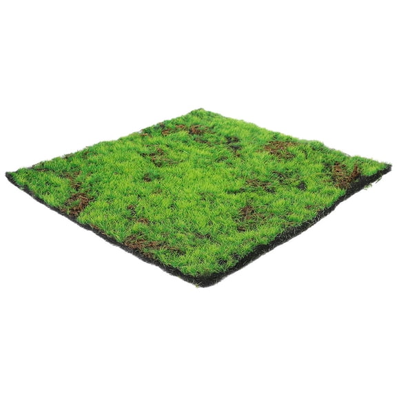 WEUVEB Durable Artificial Moss Mat Green 1Pack 12x12x0.6 In