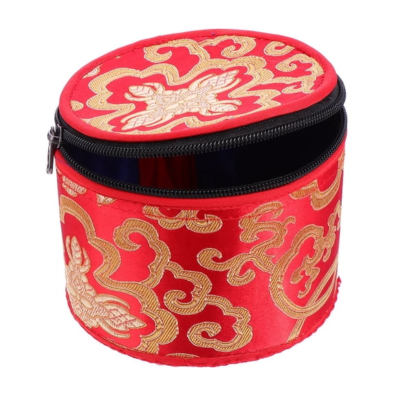 BESTYASH Meditation Singing Bowl Bag Red Handmade Easy Store Protect