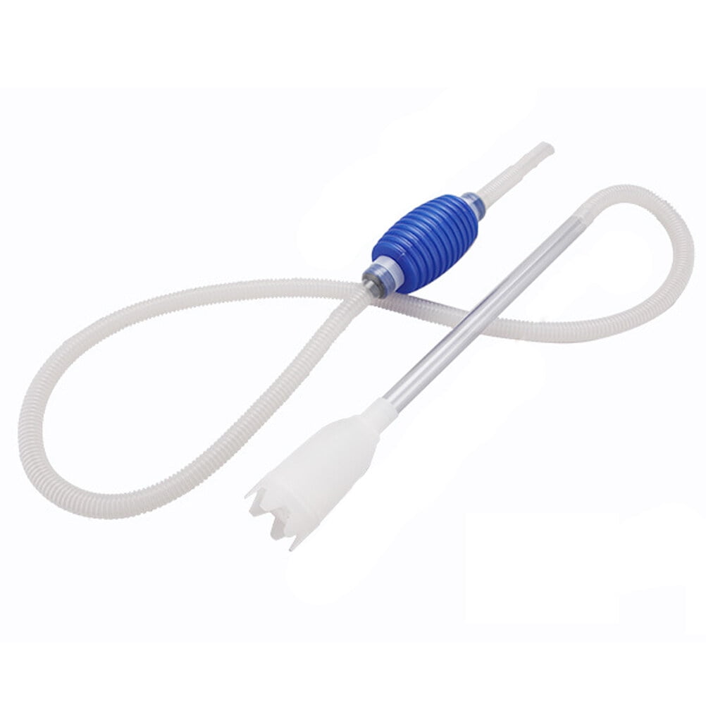 WORGEOUS Siphon Aquarium Fish Tank Cleaner Water Filter Cleaner White