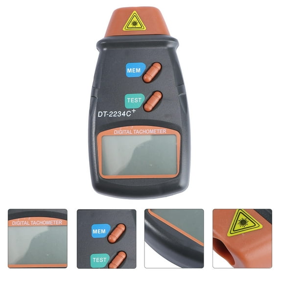 WORGEOUS Digital Small Engine Tachometer Tester 1 Pack Accurate Gauge for Lawn Mower Motorcycle ATV