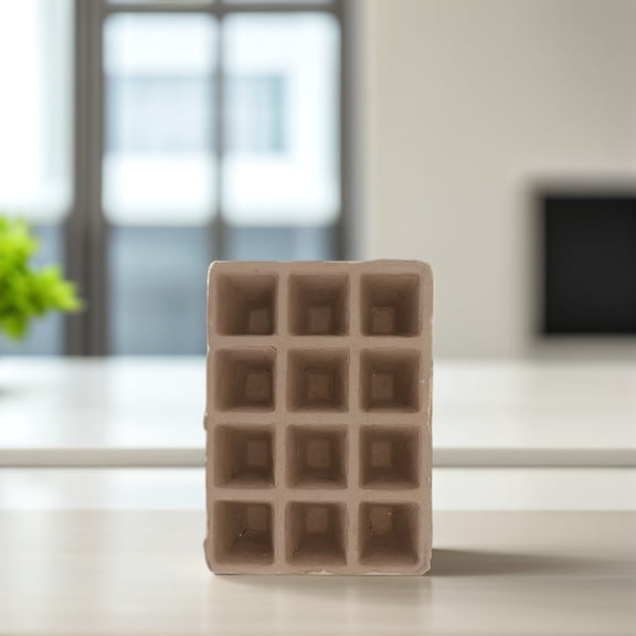 WORGEOUS Small Potting Containers for Plants Clear Pots Outdoor Brown