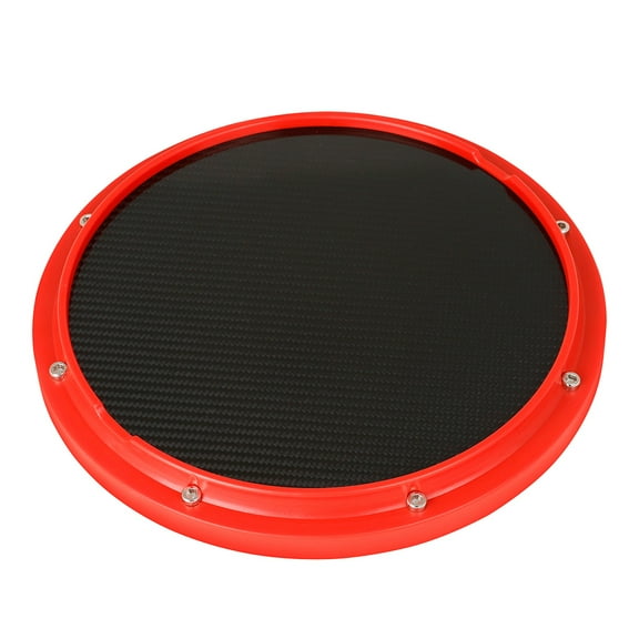 GOOHOCHY Red Drum Practice Pad Made of ABS Material for Beginners with Durable Craftsmanship 10.5 inches