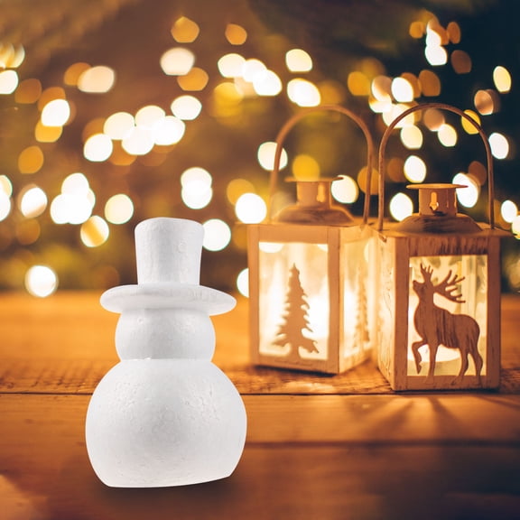 BESTYASH White Ps Foam Snowman Decoration for Home Holiday Creative DIY
