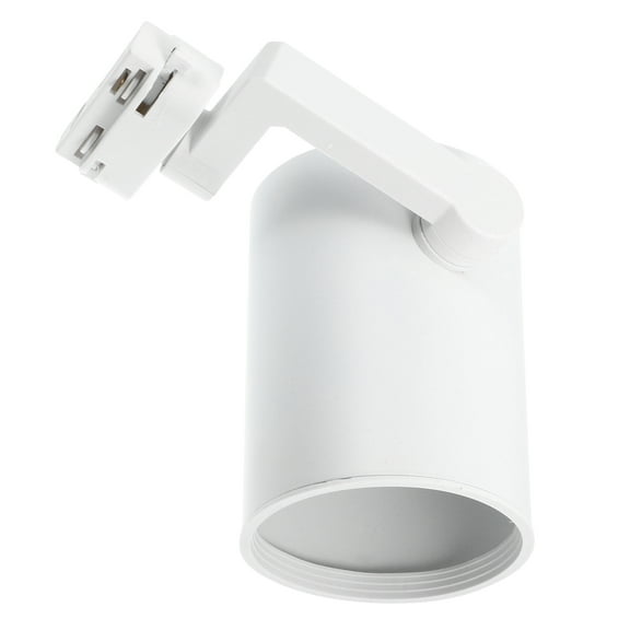 White Iron Lamp Housing for Track Lighting with E27 Base and Adjustable Direction 1 Piece