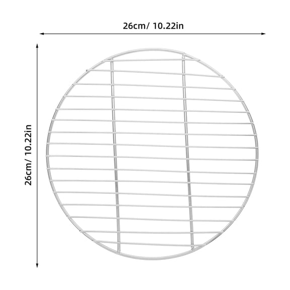 WORGEOUS 10 Inch Stainless Steel Grill Mesh Net for Outdoor Barbecue, BBQ Accessories and Cooking Tools