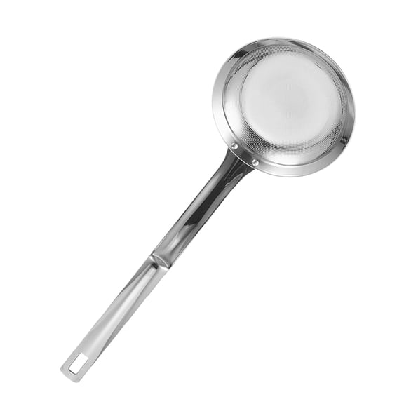 WORGEOUS Stainless Steel Hot Pot Frying Colander with Filter for Degreasing, Chef Knife Rivets, Silver Finish