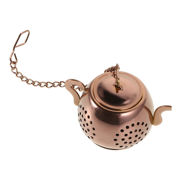 COSMOBETTY Stainless Steel Tea Strainer Rose Gold 1Pcs 4.7x2.4x1.2in