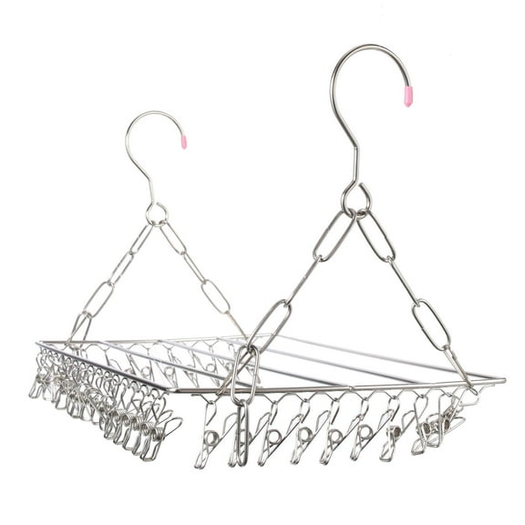 WORGEOUS Multi-Clip Stand Drying Rack Clips for Clothes, 40x25x25CM, Finish