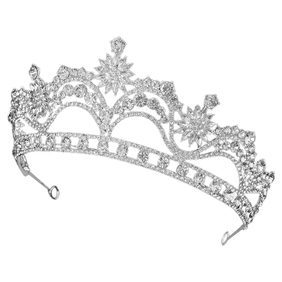 Mobutofu crown Tiara Crown Elegant Zinc Alloy 1Set Hair Accessories for Brides Wedding