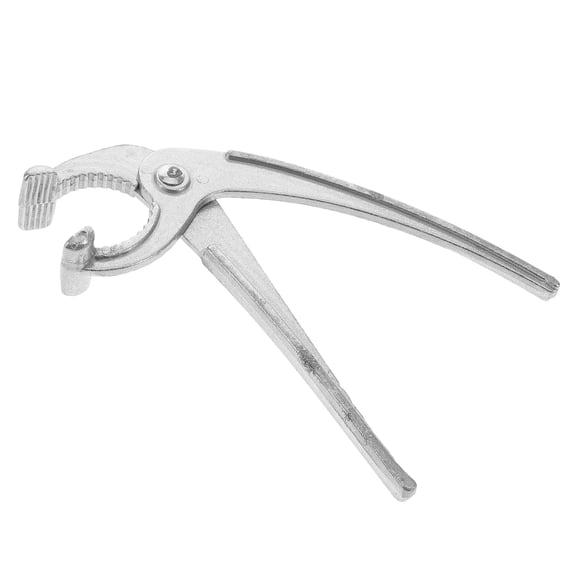 FUEENIRVA Plated Silver Aluminum Bowl Gripper, Anti-Scald Tongs for Hot Dishes, Kitchen Tool
